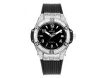 MS Factory Hublot Big Bang Silver steel case with White diamond Watch